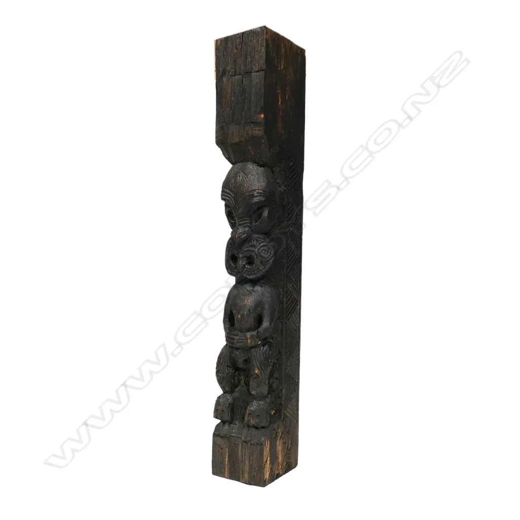 A small poutokomanawa style figure carved by Ian McMillan Image 1++