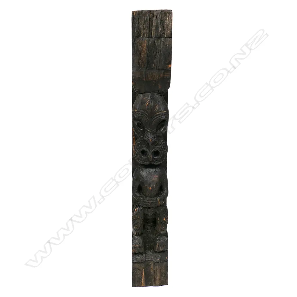 A small poutokomanawa style figure carved by Ian McMillan Image 1++