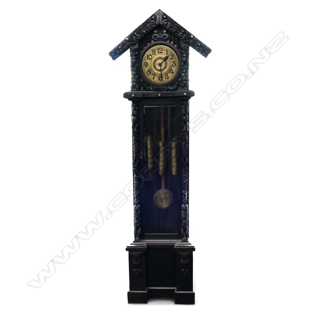 An impressive and uncommon mid 20thC long case clock Image 1++