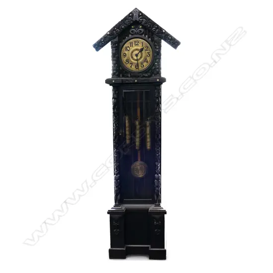 An impressive and uncommon mid 20thC long case clock