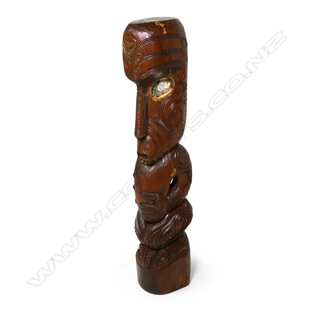 A 20thC Maori carved poutokomanawa figure Image 1++