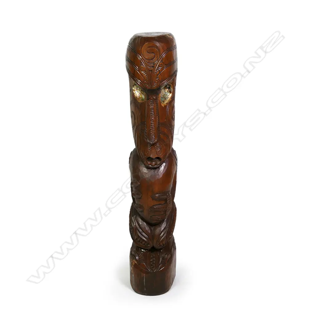 A 20thC Maori carved poutokomanawa figure Image 1++