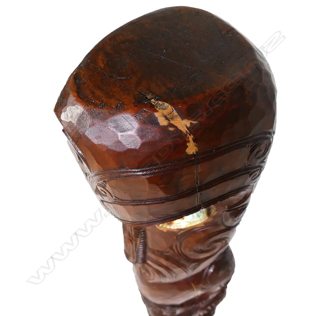 A 20thC Maori carved poutokomanawa figure Image 1++
