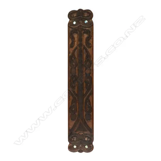 A 20thC Maori carved decorative panel