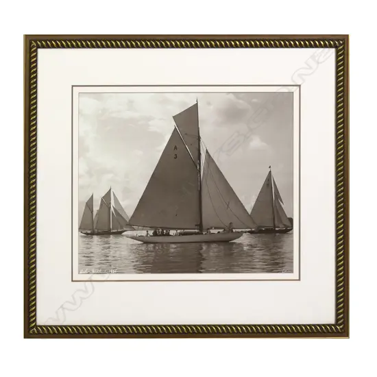 A rare White's (Leo White) vintage yachting photograph