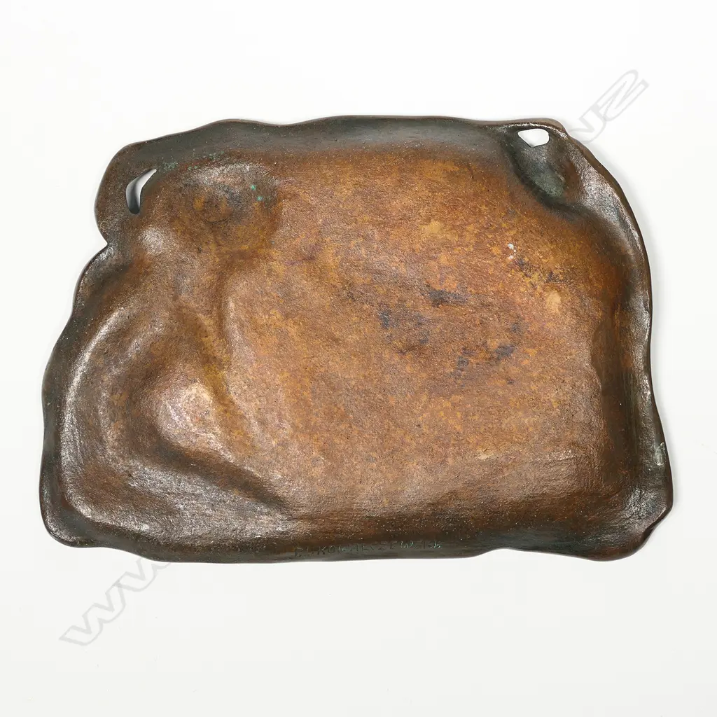 An early 1900s bronze Art Nouveau plaque Image 1++