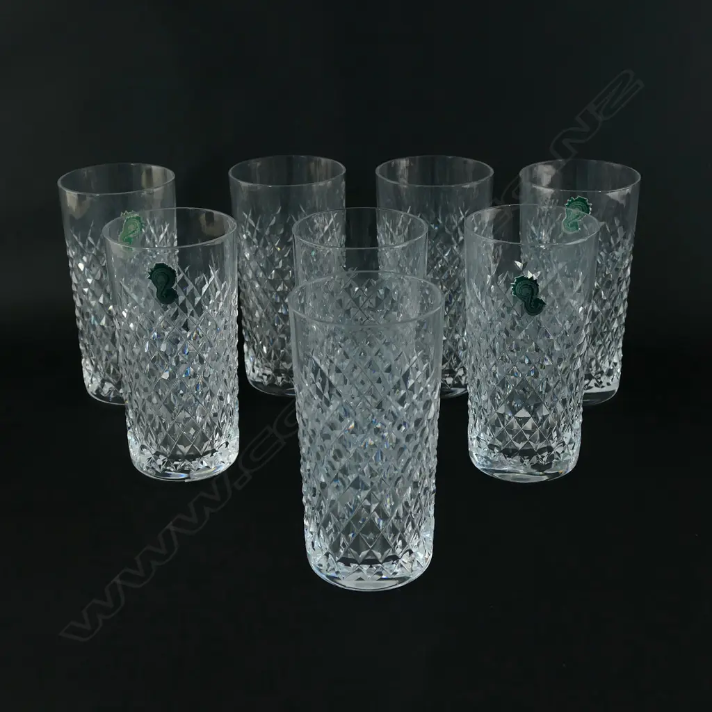 A set of eight Waterford crystal highball glasses Image 1++
