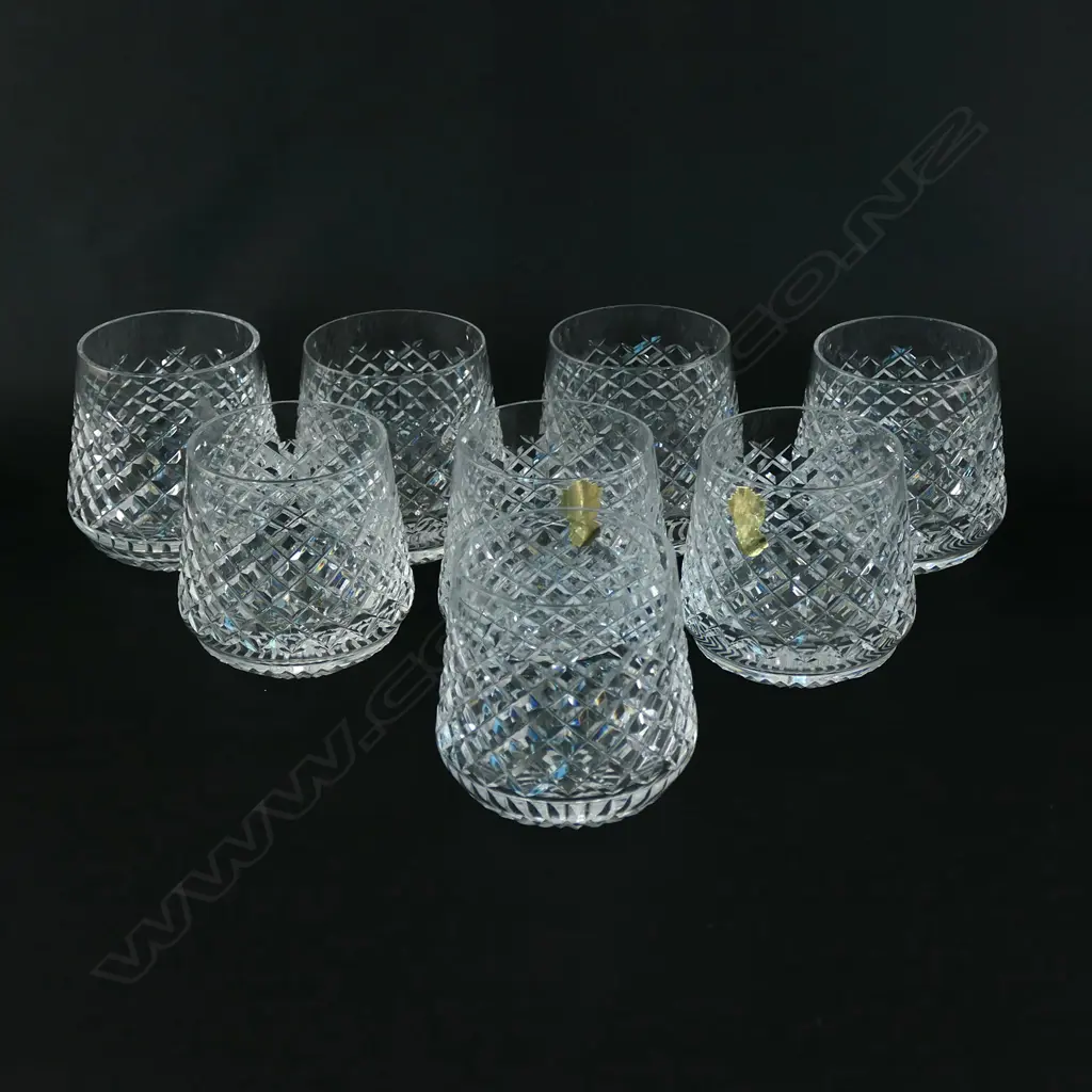 A set of eight Waterford crystal whisky glasses Image 1++