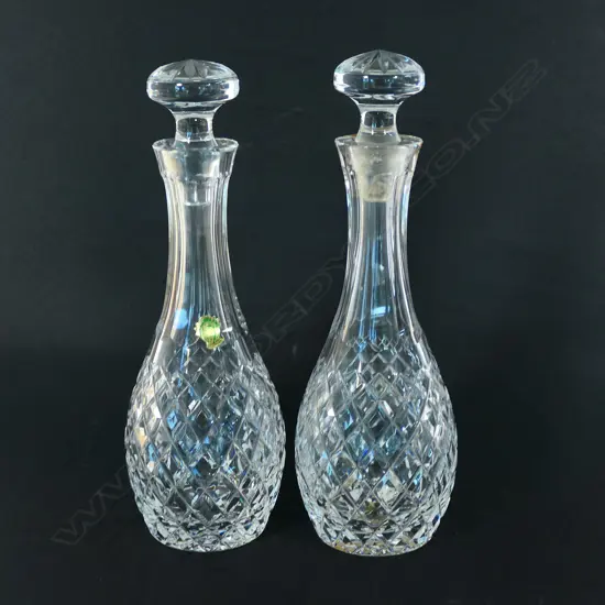 A pair of Waterford crystal decanters