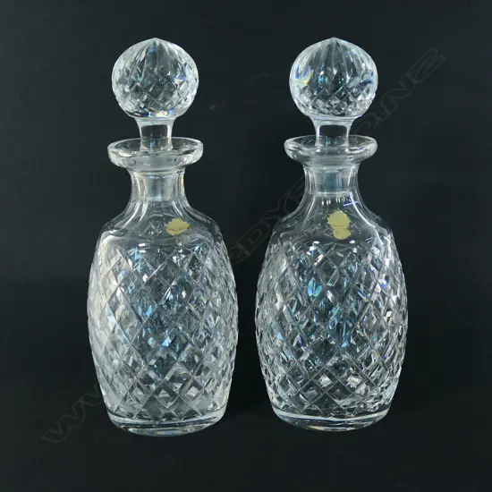 A pair of Waterford crystal decanters