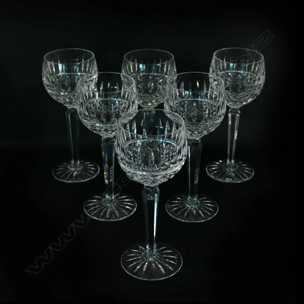 Six Waterford hock glasses Image 1++