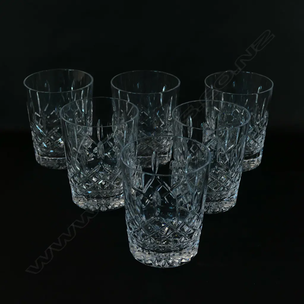 A set of six Waterford crystal Lismore tumblers Image 1++