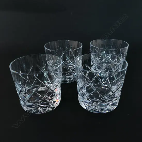 A set of four Waterford crystal tumblers