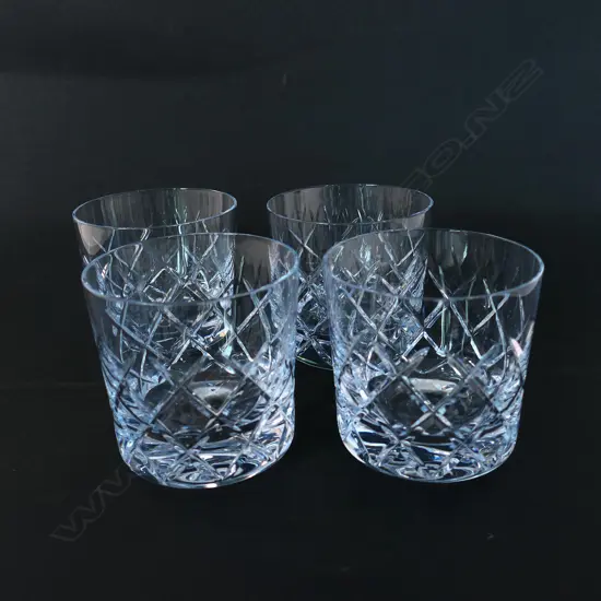 A set of four Waterford crystal tumblers