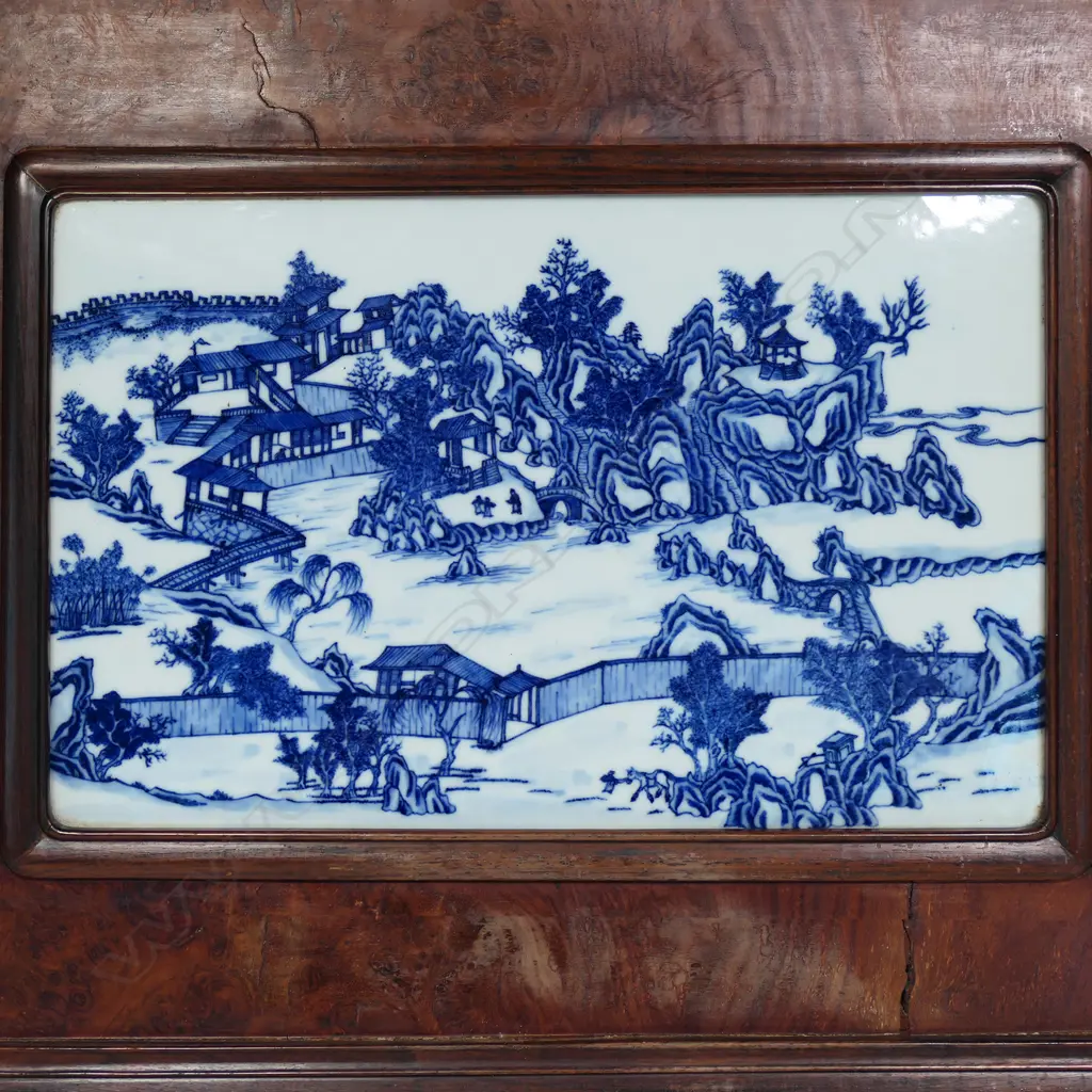 A Chinese Nanking porcelain plaque Image 1++
