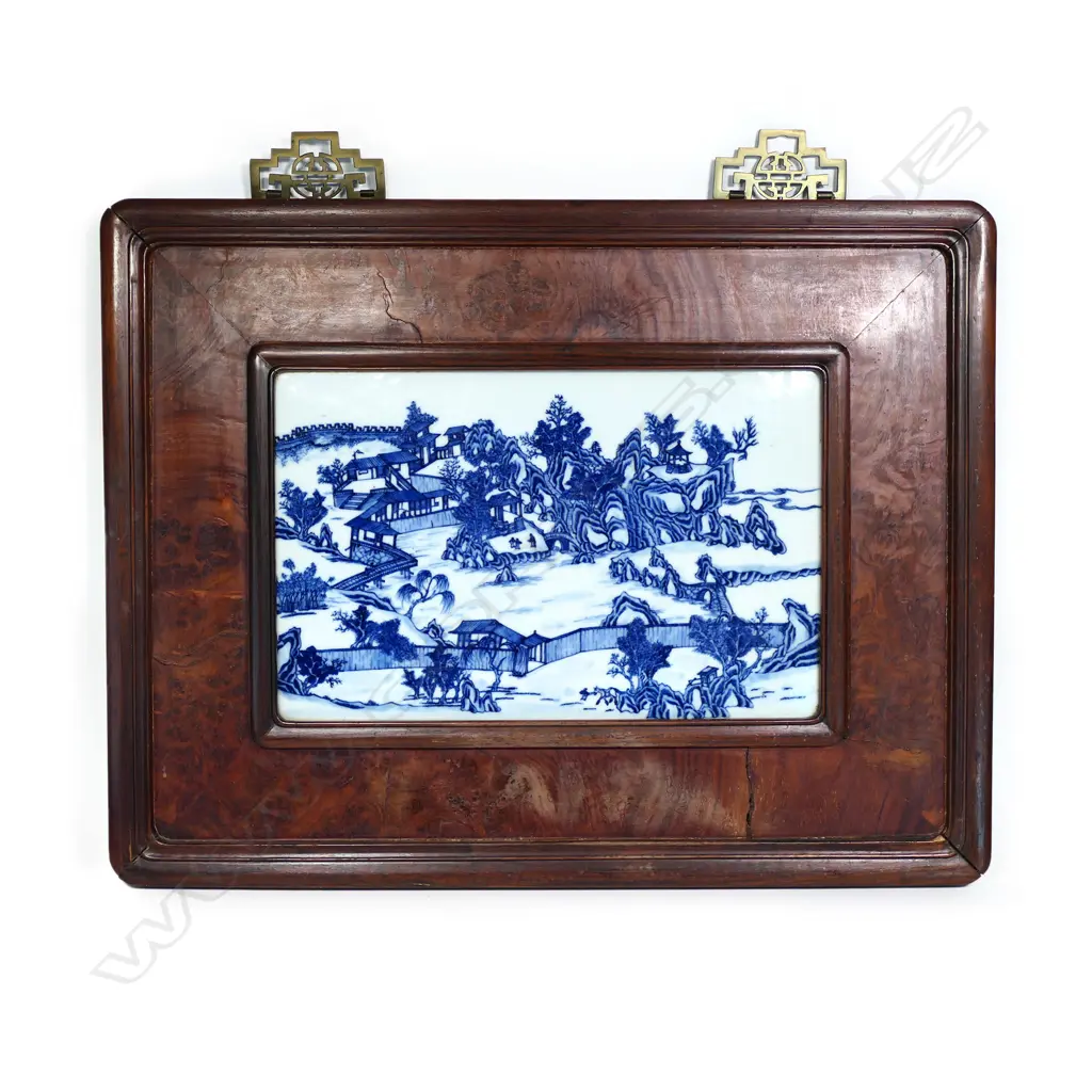 A Chinese Nanking porcelain plaque Image 1++