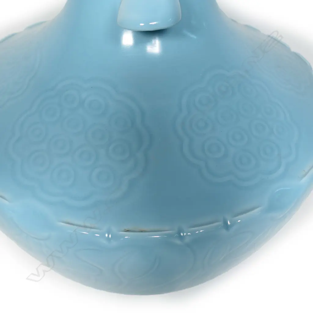 A large Chinese porcelain pale aqua blue glazed vase Image 1++