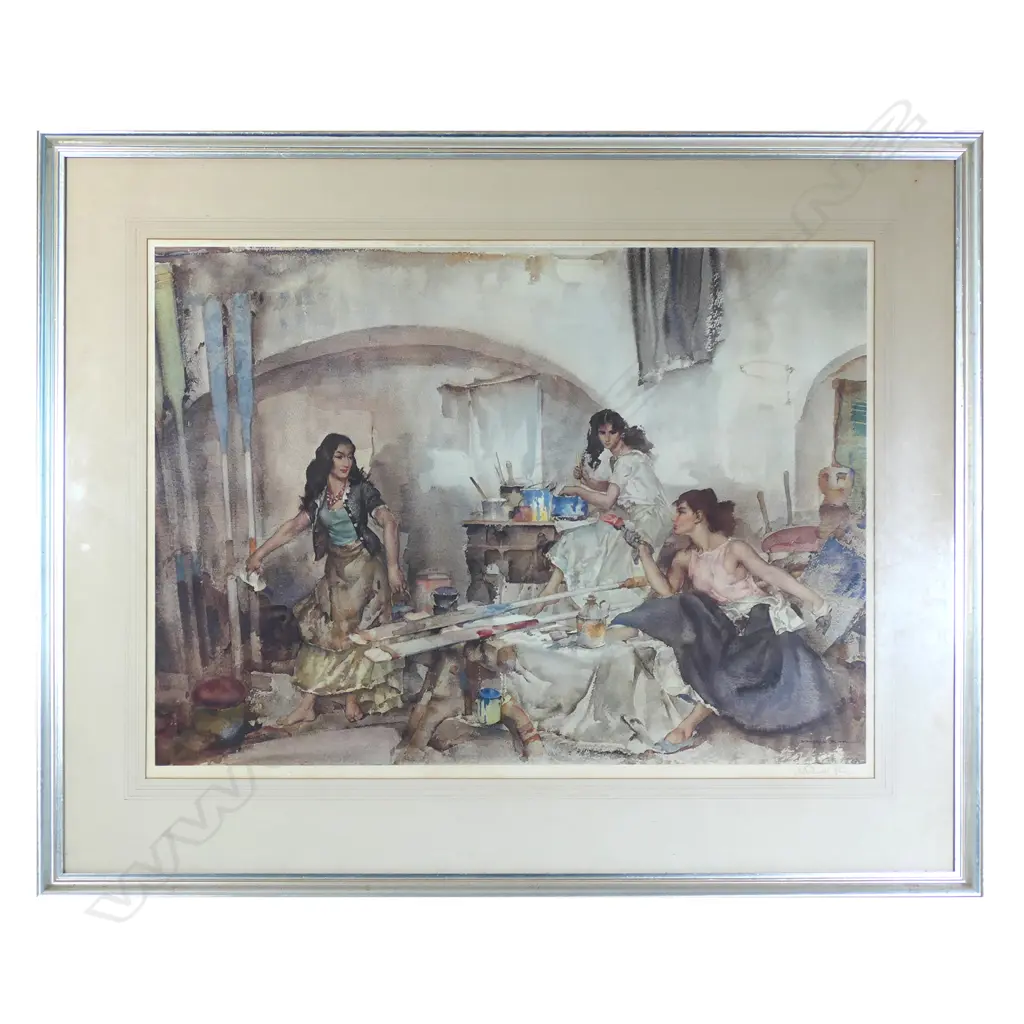 Sir William Russell Flint (1880-1969) Image 1++