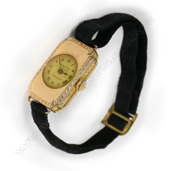 A 1920s lady’s 9ct rose gold Rolex wristwatch
