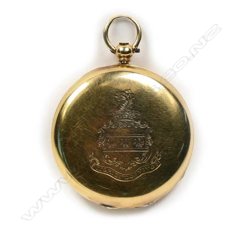 An 18ct gold cased hunter pocket watch Image 1++