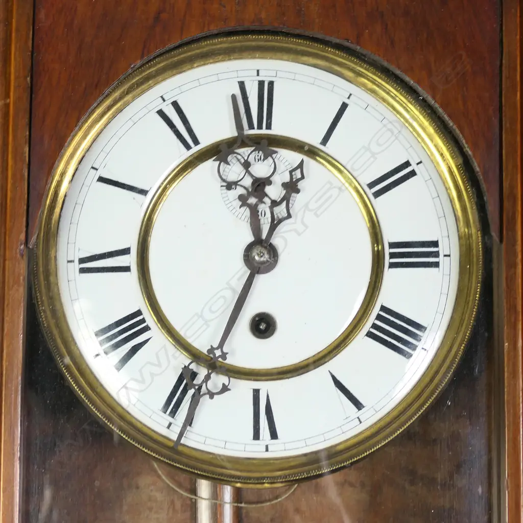 A 19thC regulator wall clock Image 1++