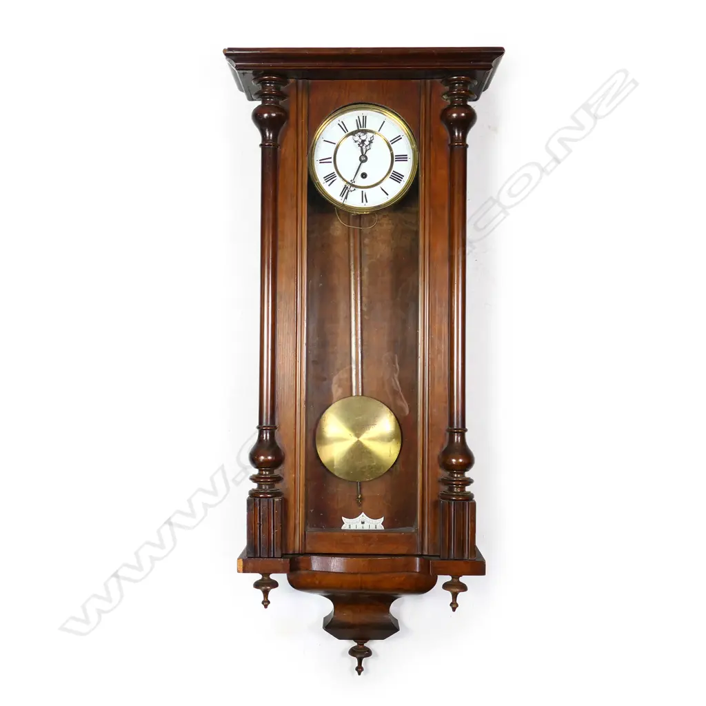A 19thC regulator wall clock Image 1++