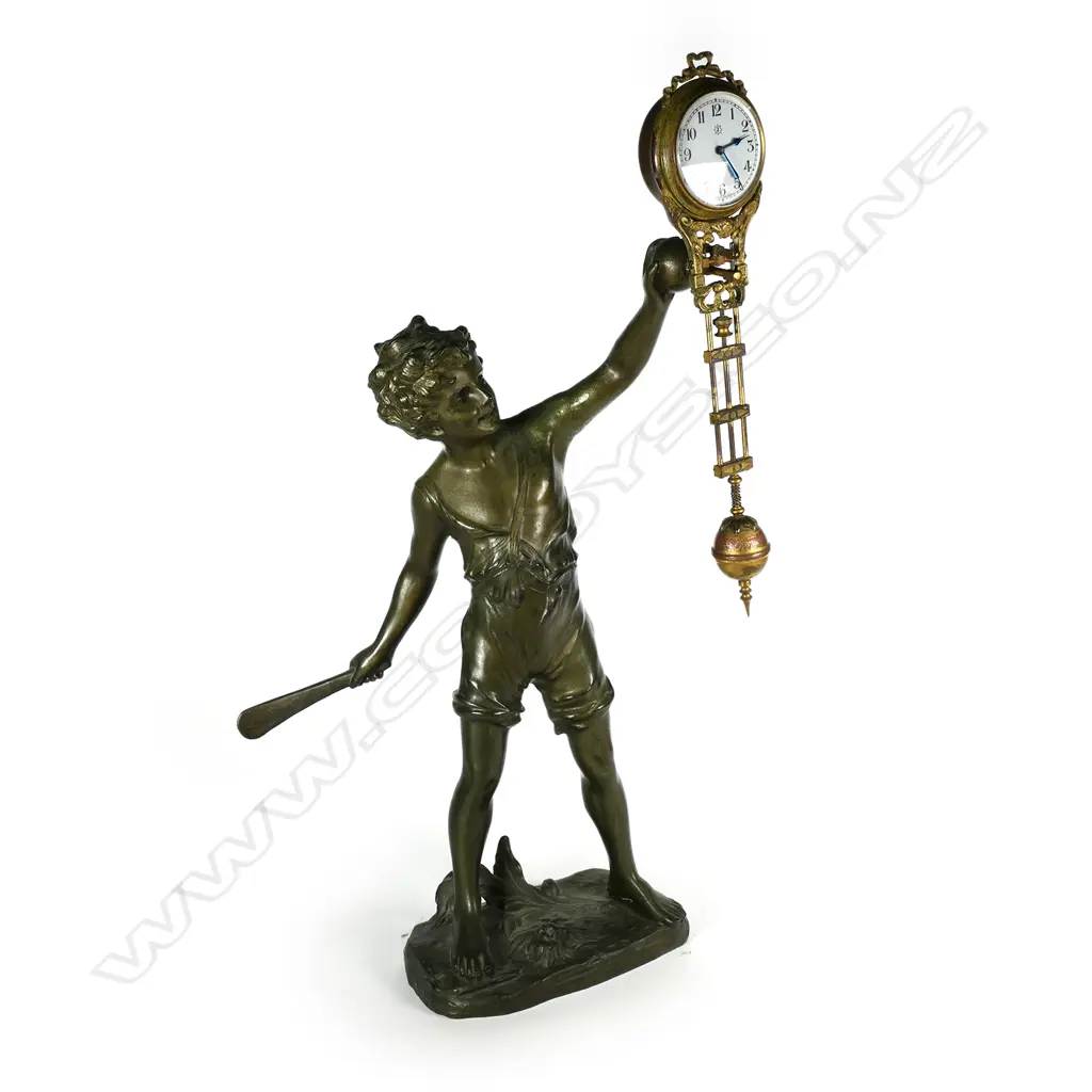 Late 19thC Junghans ‘Bat Boy’ mystery clock Image 1++