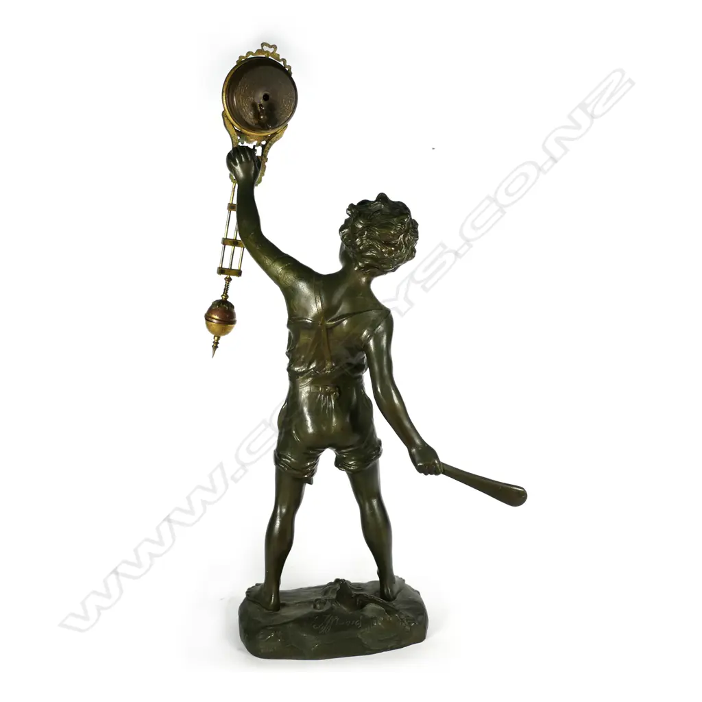 Late 19thC Junghans ‘Bat Boy’ mystery clock Image 1++