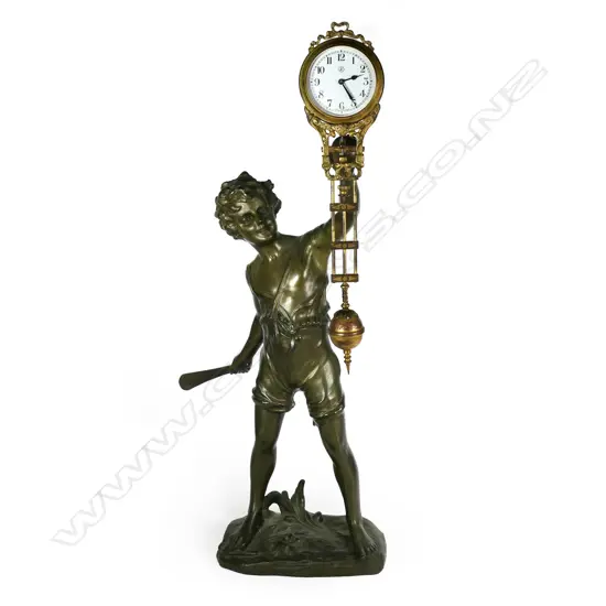 Late 19thC Junghans ‘Bat Boy’ mystery clock