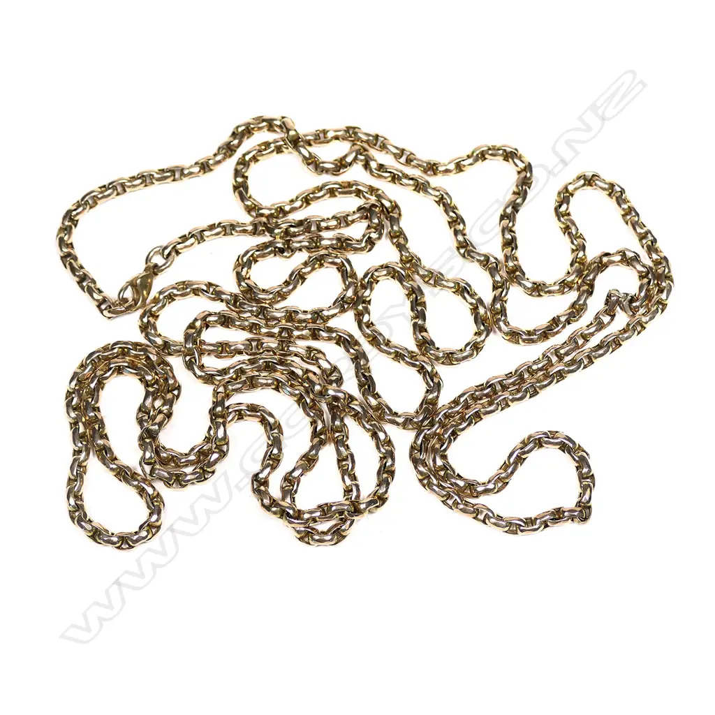 A good c.1900 9ct muff chain Image 1++