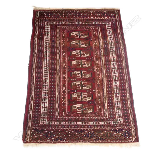A vintage Afghan Baluchi all wool rug
