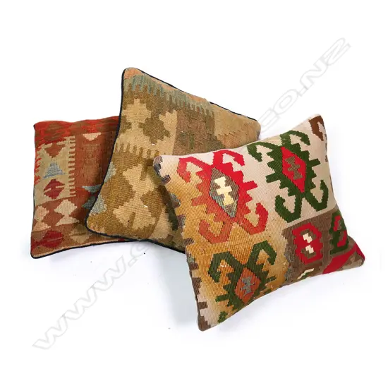 Three Turkish cushions