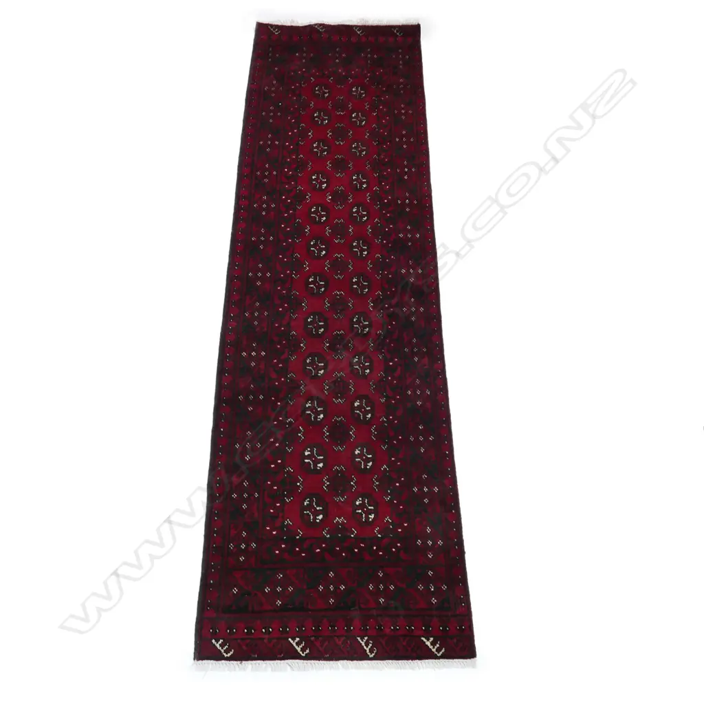 A hand knotted Turkman runner Image 1++