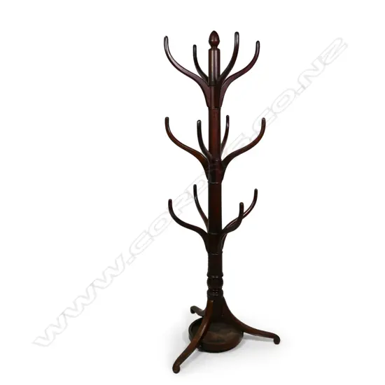 A Regency mahogany coat and hat stand