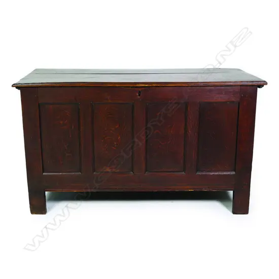 An 18thC country oak coffer