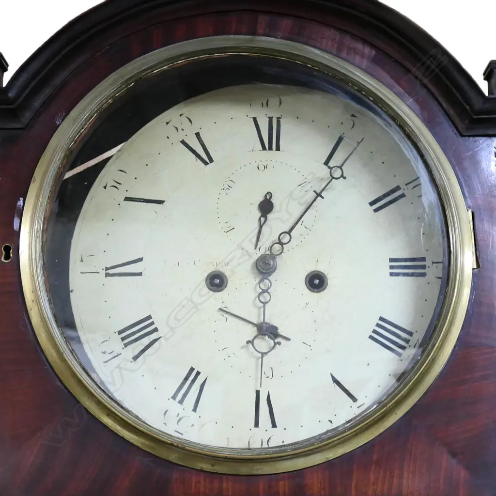 A George III mahogany longcase clock Image 1++