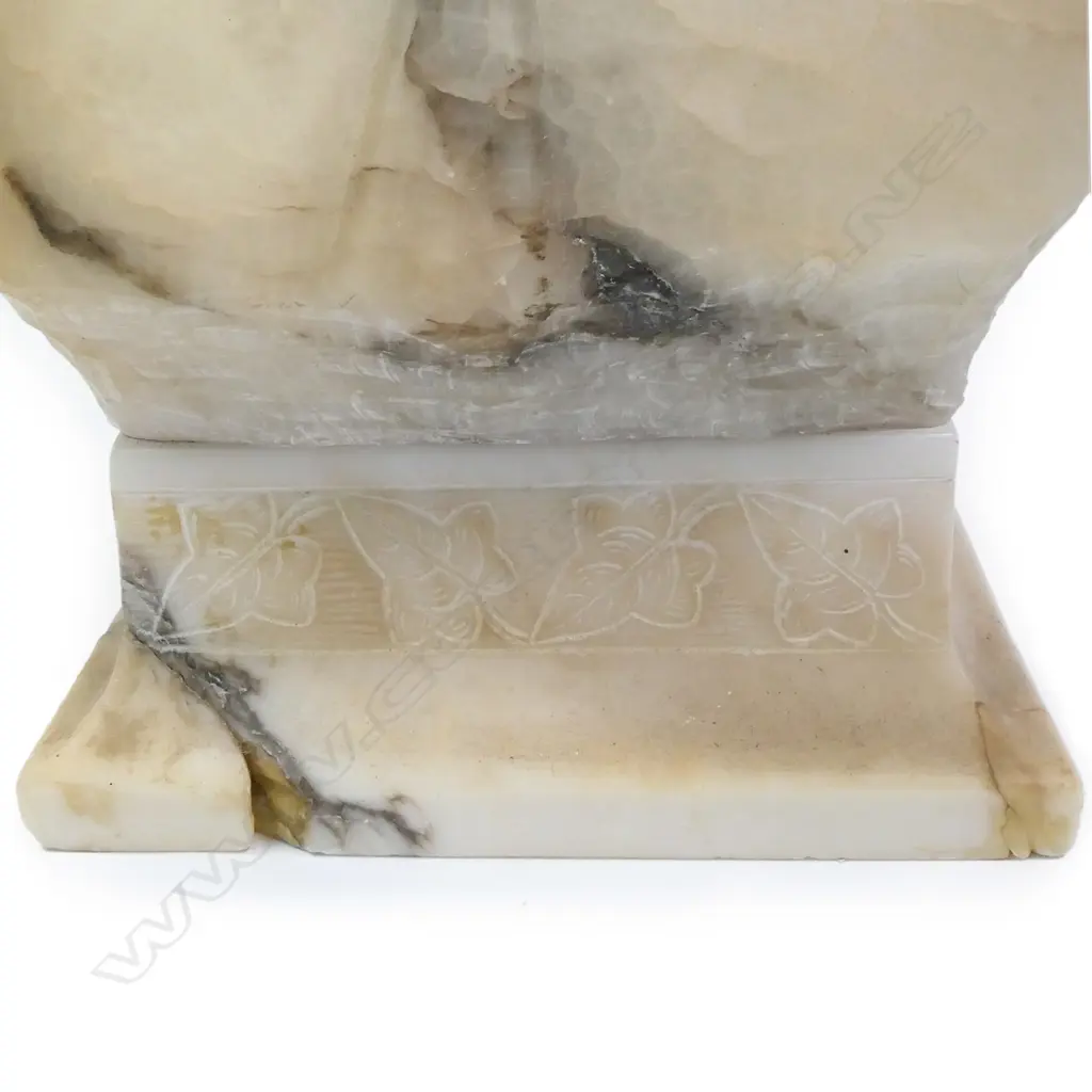 A c.1900 Italian carved marble bust of a young woman Image 1++