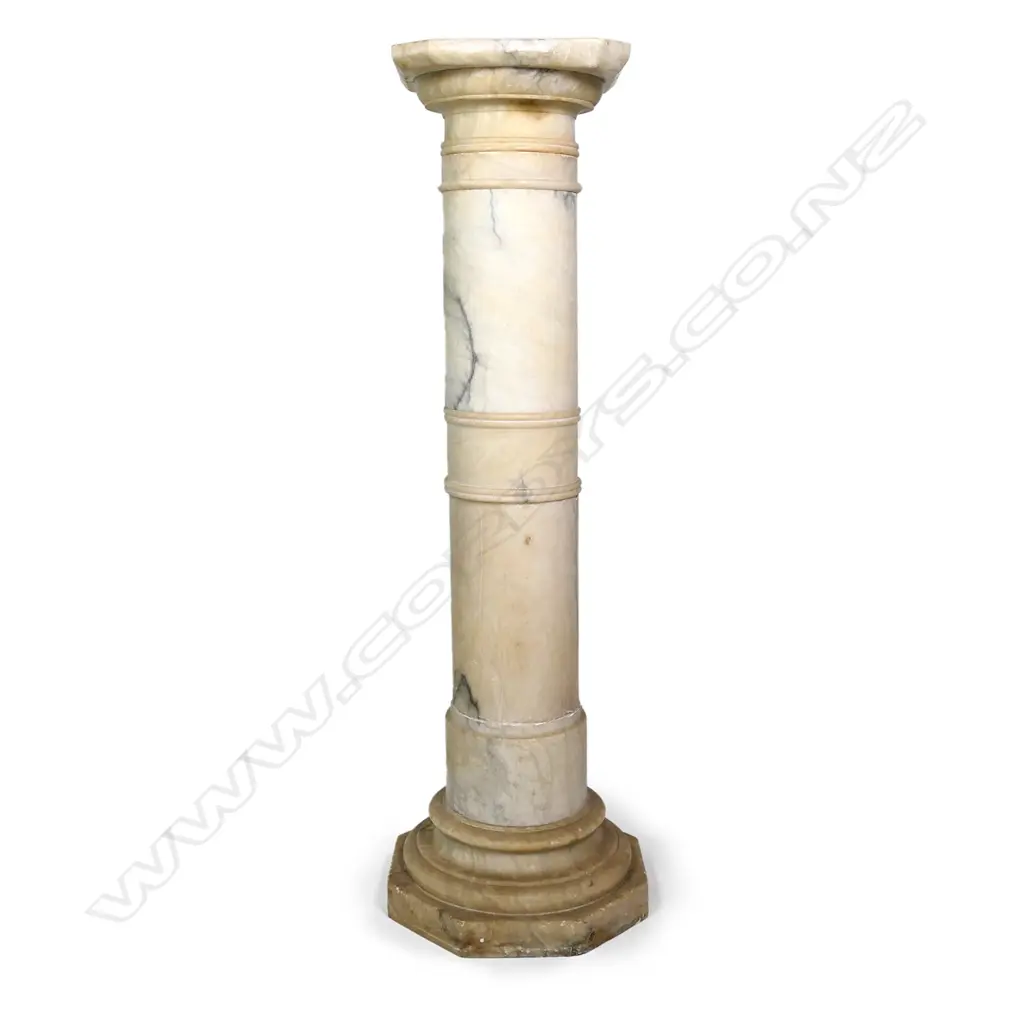 A late 19thC turned marble column Image 1++