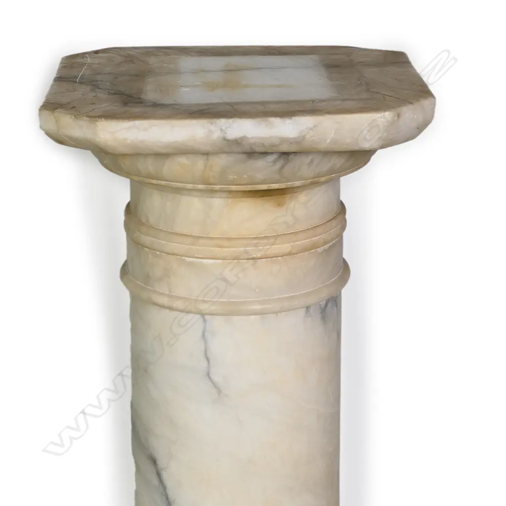 A late 19thC turned marble column Image 1++