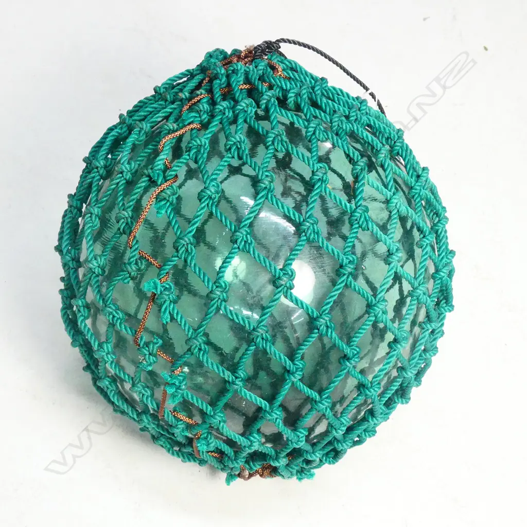 An old Japanese glass fishing float Image 1++