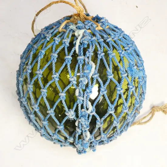 An old Japanese glass fishing float