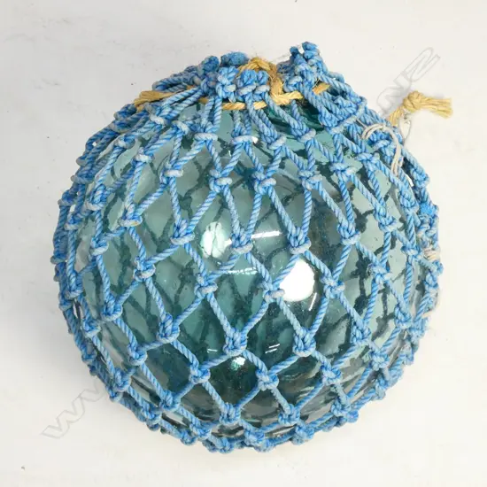 An old Japanese glass fishing float