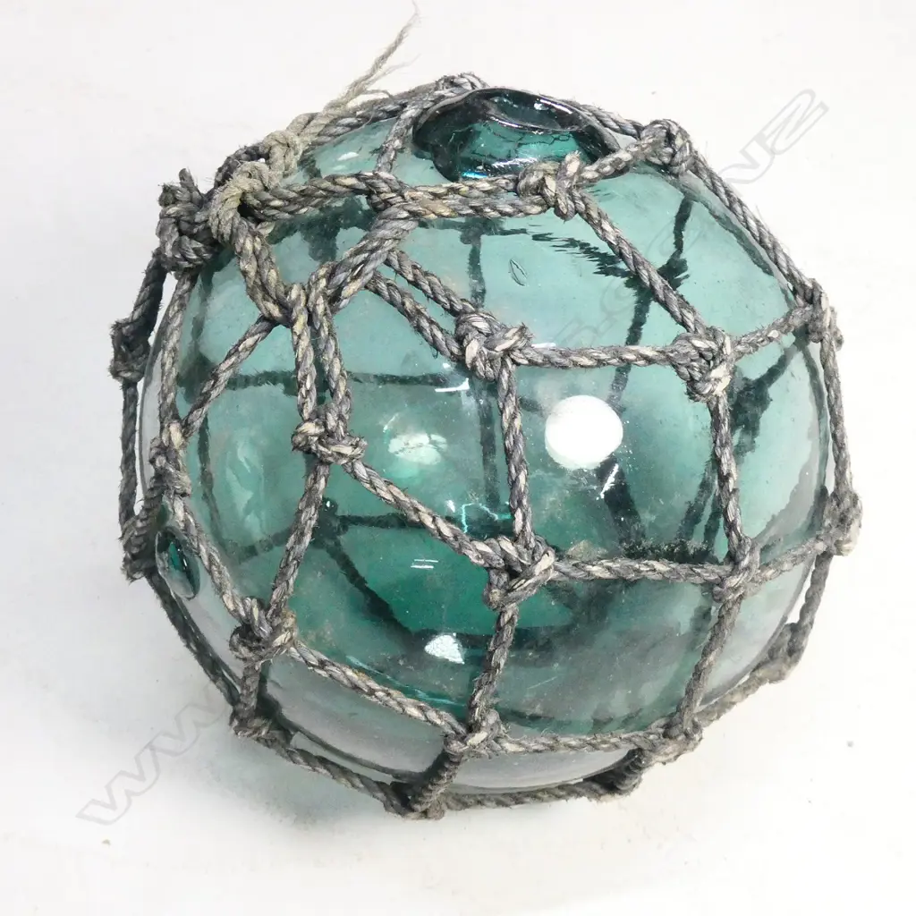 An old Japanese glass fishing float Image 1++