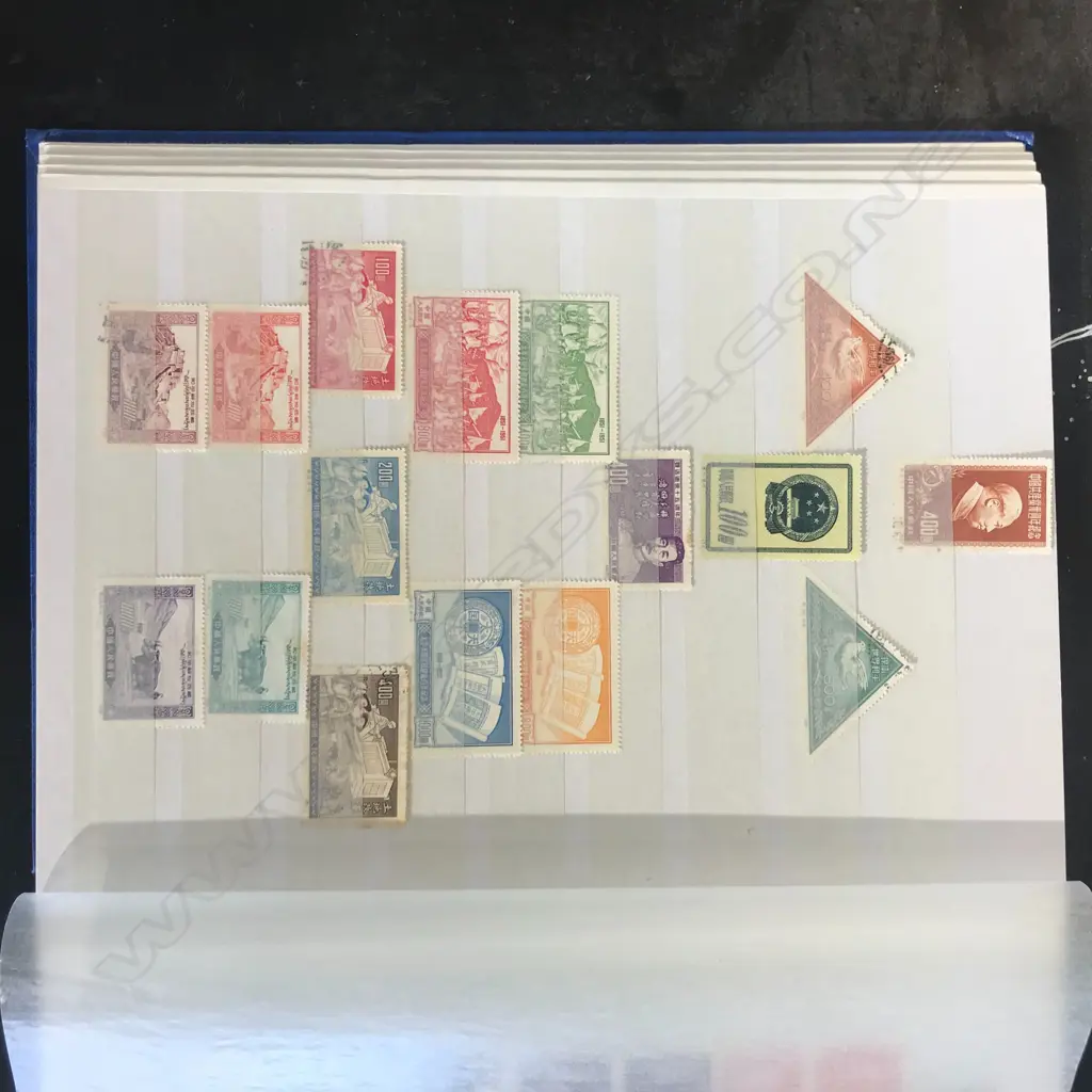 A Chinese stamp collection in album Image 1++