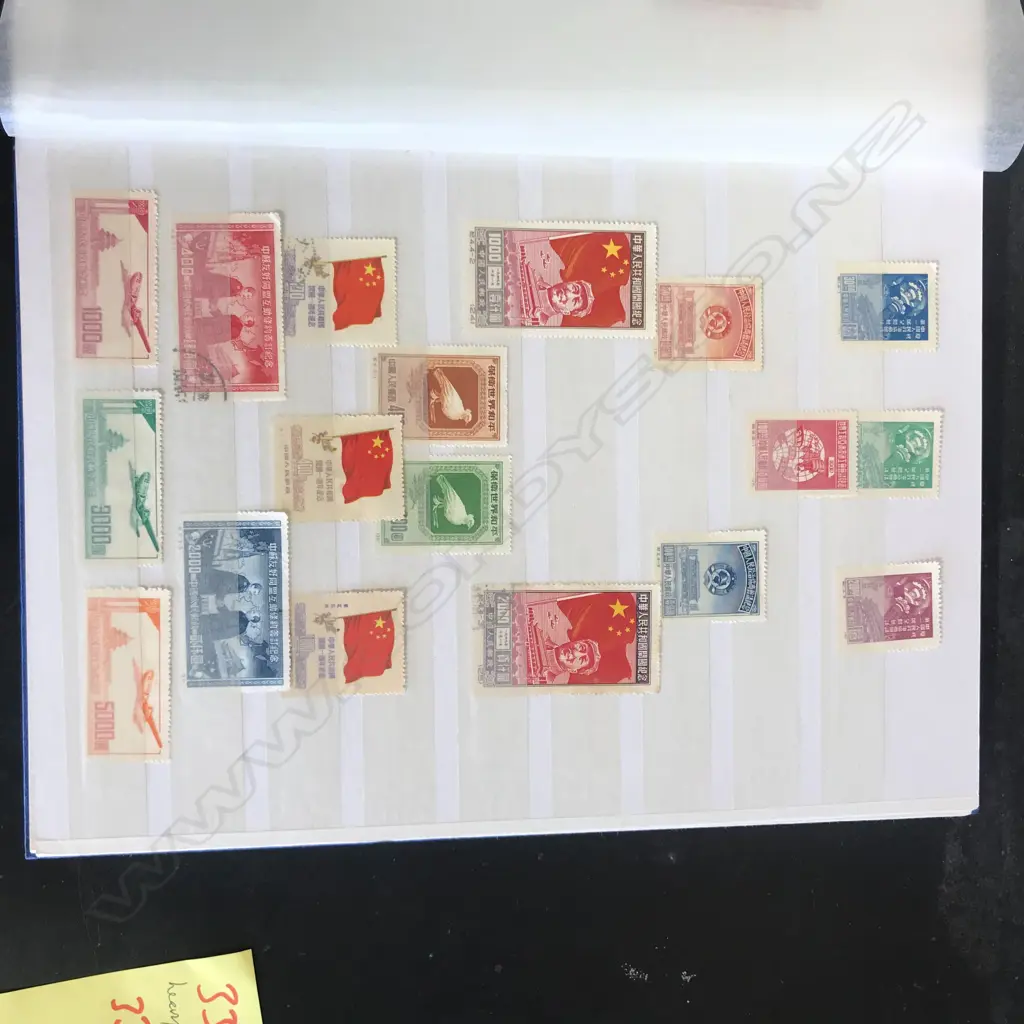 A Chinese stamp collection in album Image 1++