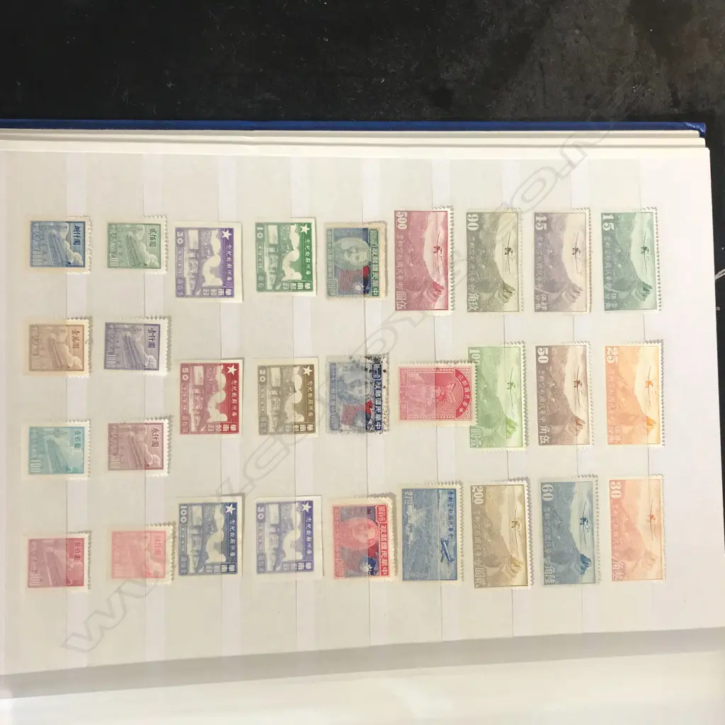 A Chinese stamp collection in album Image 1++