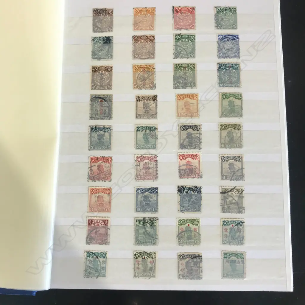 A Chinese stamp collection in album Image 1++
