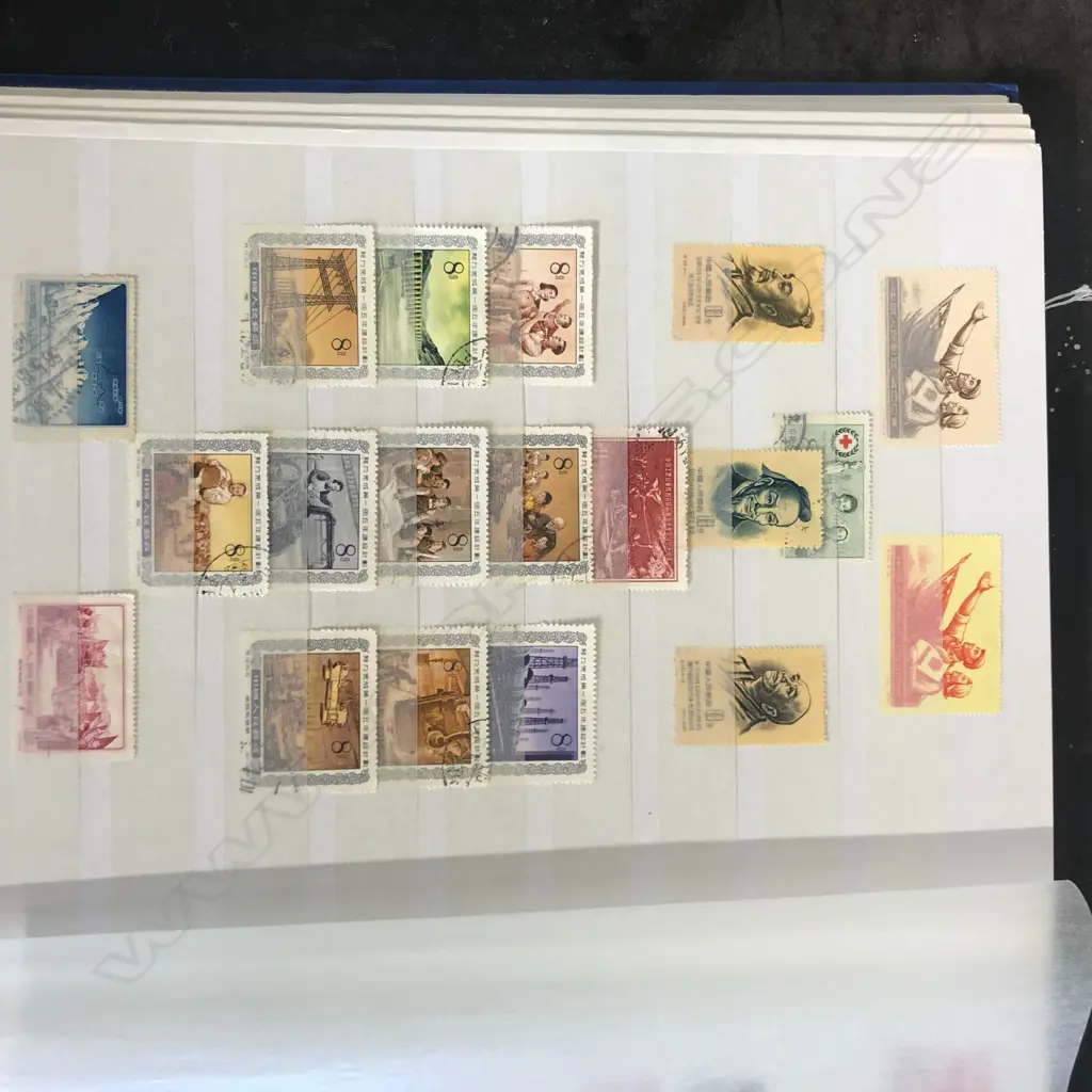 A Chinese stamp collection in album Image 1++