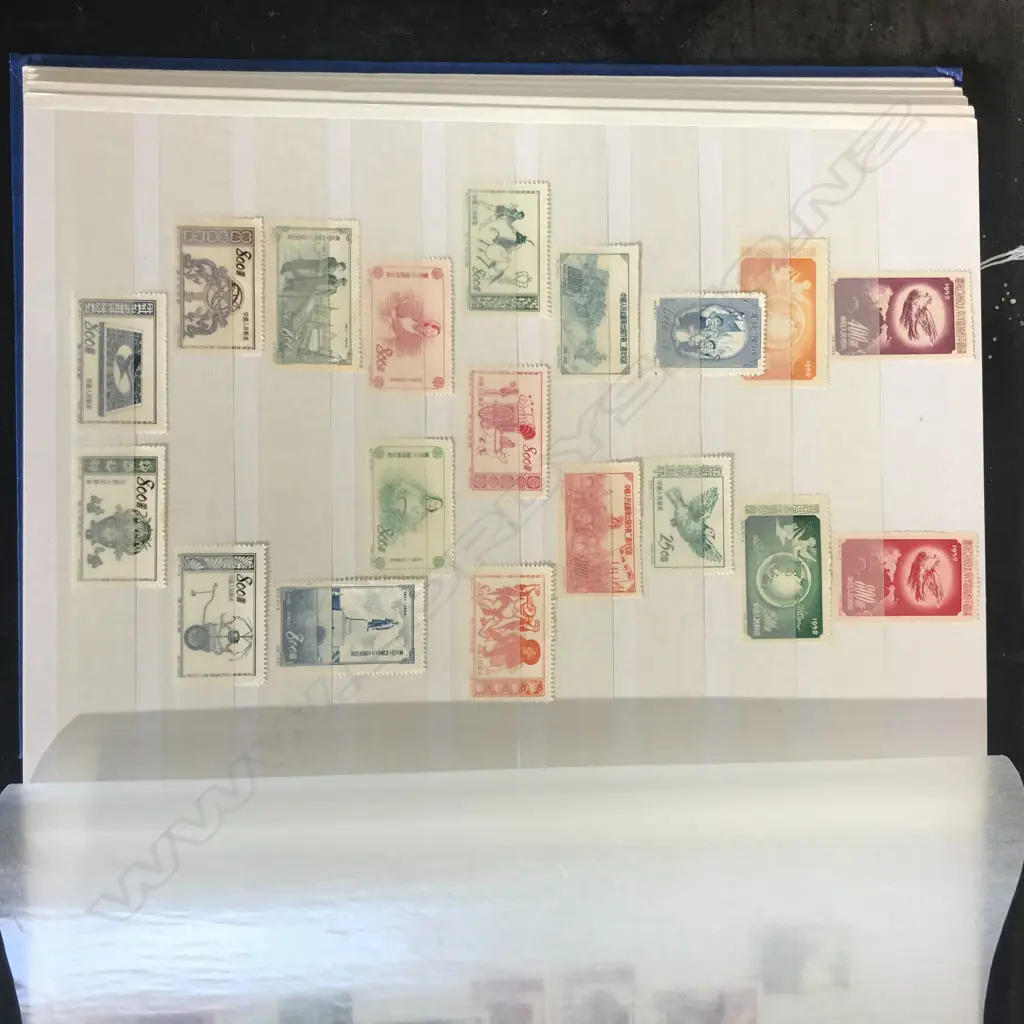 A Chinese stamp collection in album Image 1++