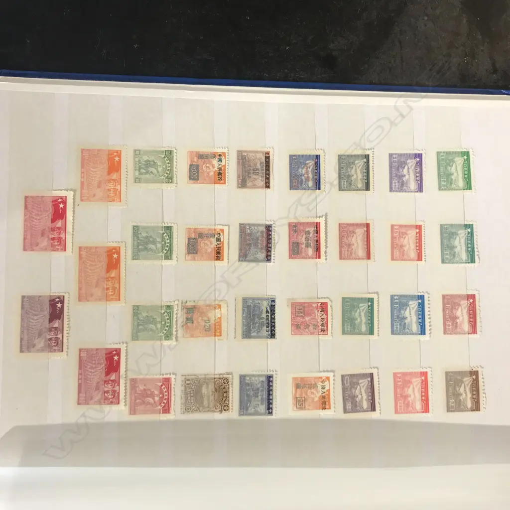 A Chinese stamp collection in album Image 1++